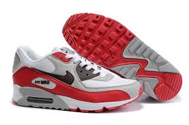Nike Air Max 90 Mens White Grey Red Nike Air Max Nike Air Max 90 White Nike Air Max 90 Mens