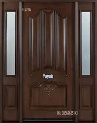 Pintu panil minimalis bahan kayu merbau oven dengan finishing melamine proyek darmawangsa, jakarta selatan. Inspirasi Penting 25 Model Pintu Panel Terbaru