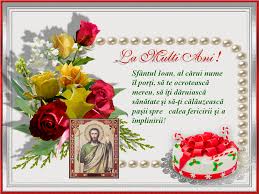 Imagini pentru felicitari de sf ion