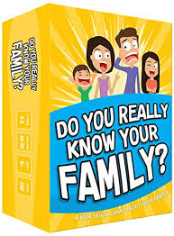 Check spelling or type a new query. Amazon Com Do You Really Know Your Family A Fun Family Game Filled With Conversation Starters And Challenges Great For Kids Teens And Adults Toys Games