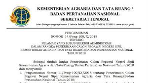 Peserta seleksi kompetensi bidang (skb) atau peserta. Pengumuman Cpns 2019 Atr Bpn Dki1 Com