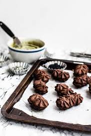 Dark Chocolate Sable With Black Salt Green Tea Ganache The Moonblush Baker Food Cookies Recipes Chocolate Chip Chocolate Recipes
