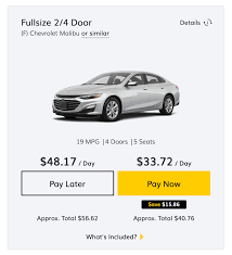 Many rental car companies allow renters to reserve and hold a car on their debit card, provided that they make a cash deposit. Pre Pay Car Rental Pay Now And Save Hertz