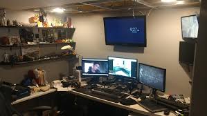 Redoing My Desk Soon But This My Station Desk Office Computer Desk Battlestation