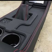 The Hog Ring On Instagram It S Frenchseamfriday With A Custom Console From Buxcustoms Thehogring Handmade Custom Car Interior Car Console Custom Consoles