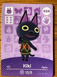 Animal Crossing Kiki Amiibo Card Etsy Passage D Animaux Personnages Animal Crossing Animaux