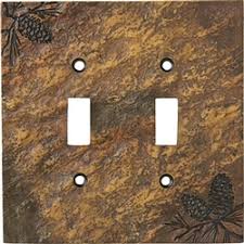 Rustic Cabin Lamps And Lighting Switch Plates