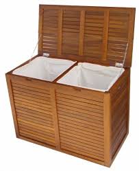 Or, if you like to sort your clothes before washing (by lights and darks, delicates, etc.), having multiple compartments saves you time come laundry day. Today Solid Teak Double Laundry Hamper Order Now Laundry Hamper Hamper Storage Hamper