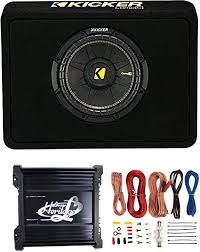 Single voice coil subs are subwoofers that only have one voice coil. Amazon Com Kicker 40tcws104 10 600w 4 Ohm Complete Car Subwoofer Bass Package With Loaded Sub Enclosure Lanzar 1000w Monoblock Amplifier 8 Gauge Wiring Kit Home Audio Theater