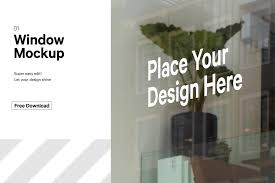 Download Free Window Sticker Mockup On Behance