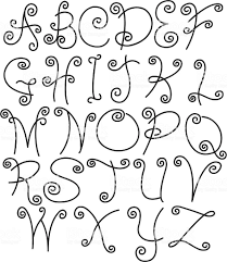 Doodle Font Letters Capital Alphabet Text Make Your Own Doodle Art Letters Doodle Fonts Fancy Writing