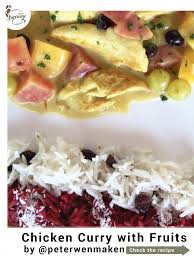 Snob Recipe كاري بالدجاج والفاكهة