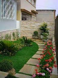 Selain dapat mempercantik dan memperindah rumah anda, tentu saja dengan menggunakan batu alam maka. Gambar 1 Taman Batu Alam Halaman Depan Rumah Desain Lanskap Taman Indah Kebun Kecil