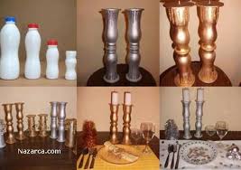 Plastik Sut Siselerinden Samdan Yapma Projesi Nazarca Com Mumluklar Kavanoz Projeleri Elisi Fikirleri