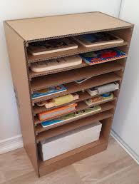 Puzzle Storage And Bookcase Printable Diy Etsy In 2020 Diy Cardboard Furniture Puzzle Storage Cardboard Furniture