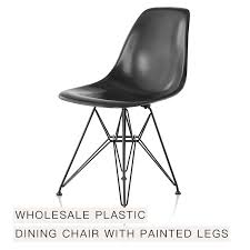 | 2014 herman miller eames molded plastic shell arm chair w/ chrome legs set of 6. Wholesale Indoor Living Room Chairs Kitchen Plastic Manufacturer Dining Chairs With Painted Legs C 440 Tianjin Kingnod Furniture Co Ltd
