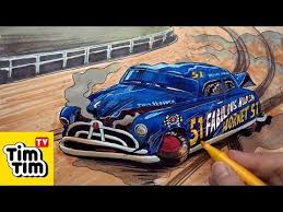 How To Draw Doc Hudson Crashed Badly Injured Cars 3 Movie Clip Easy Step By Step Art Color Youtube Easy Drawings Drawings Cars Movie