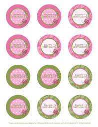 Rose Gold Happy Birthday Cake Topper Printable Free Printable Birthday Cupcake Toppers Birthday Cake Topper Printable Cupcake Toppers Free Cupcake Toppers Printable