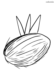 Unfold the construction paper to see your finished palm leaf. Coconuts Coloring Pages Free Printable Coconut Coloring Sheets