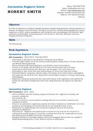 They're for entry level engineers, or people seeking a new niche. Automation Engineer Resume Samples Qwikresume