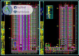 مخطط مشروع فندق 5 نجوم Hanoi Plaza اوتوكاد Dwg Vip خربشات مهندس Autocad Hotel Plan Architecture Details