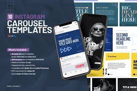 Instagram Carousel Templates Xd Ps In 2020 Instagram Template Templates Instagram