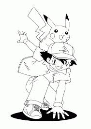 Pokemon pikachu iron tail free coloring pages. Get This Pikachu And Ash Coloring Pages 9678a
