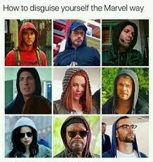 Cause Sunglasses A Hoodie And A Cap Always Work Dont They Marvel Jokes Funny Marvel Memes Marvel Avengers