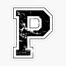 Letter P Black Jersey Stickers En 2020 Pegatinas De Ordenador Portatil Dibujos Pegatinas