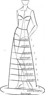 Fashion Infographic Skirt Lengths Chart Glossary