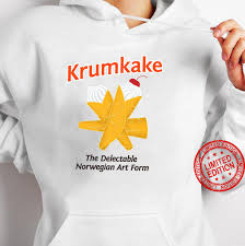 Oslo kringle is a delicious norwegian dessert, with the flavor and texture of a cream puff, but with a simpler preparation and fjords of almond icing. Krumkake Norwegian Dessert Norway Pride Food Shirt