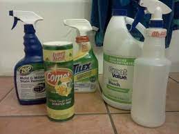 To Get Rid Of Mold And Mildew In Under 20 Min 1 Mix Tilex Zep Mold And Mildew Stain Remover Comet Clorox Bleach Mildew Stains Clorox Bleach Mold Remover