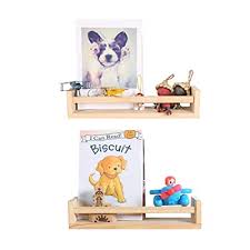 00 list price $62.14 $ 62. Buy Wood Floating Nursery Shelves Set Of 2 Wall Shelves For Bathroom Decor Kitchen Spice Rack Or Book Shelf Organizer For Baby Nursery Room Decor Pine Natural Wood Online In Vietnam B07xw9sg7g