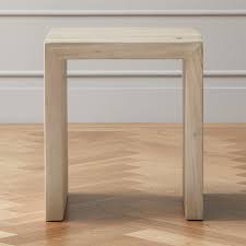 Shop Blanche Bleached Acacia Side Table Inspired By The Beauty Of Imperfection Solid Acacia Wood Side Table With Side Table Modern Side Table Side Table Wood
