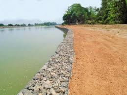 Woven Welded Gabions Protect River Bank From Erosion Control River Bank Gabion Wall Erosion Control