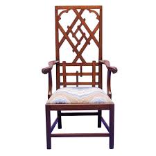 Chippendale Style Fretwork High Back Chair 1stdibs Com High Back Dining Chairs Chair High Back Chairs