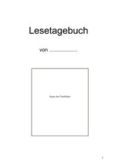 Eine dokumentation in word beinhaltet viele elemente, funktionen und seiten. 4teachers Vorlage Fur Ein Lesetagebuch