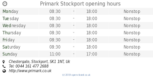 Includes additional information about the primark store in hull including address find opening hours for all the major uk store chains, just enter the store name and location below. Primark Stockport Opening Times Chestergate