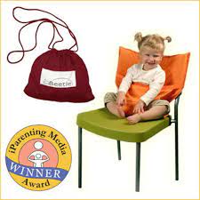 This high chair attaches quickly: Tree Hut Village Travel High Chair Little Beetle