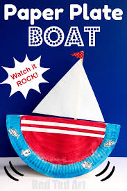 Kindergarten brains are still developing. Rocking Paper Plate Boat Red Ted Art Make Crafting With Kids Easy Fun