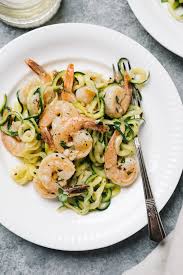 Deglaze with white wine and cook the shrimp for a further 60 to 90 seconds while continuing to stir. Keto Shrimp Scampi With Zoodles Our Salty Kitchen