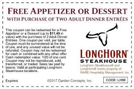 Coupon Longhorn Steakhouse Longhorn Steakhouse Coupons Restaurant Coupons