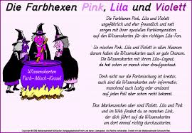 Wenn du sie im farbkasten mischt, ergibt sich theoretisch schwarz, praktisch klappt das nicht, es wird irgendein braunton. Die Wissenskarten Farbhexen Pink Lila Und Violett Medienwerkstatt Wissen C 2006 2021 Medienwerkstatt