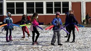 All players stand up and spread out. Noodle Belts Allow For Fun Social Distancing At Hancock School Iberkshires Com The Berkshires Online Guide To Events News And Berkshire County Community Information