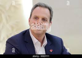 Glen Walter, CEO of Coca-Cola Bottling Investments Group (BIG) China, is  pictured during his visit at Wuhan University in Wuhan city, central  China's Stock Photo