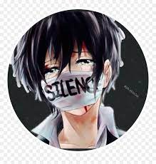 We hope you enjoy our growing collection of hd images to use as a background or home screen for. Transparent Shhh Clipart Black And White Mask Sad Anime Boy Hd Png Download Vhv