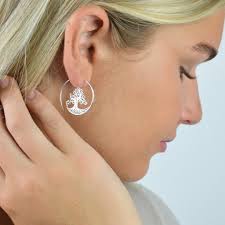 Hoop Earrings Warren James Online Shopping Warren James 40mm Silver Hoop  Earrings Warren James Sleeper Earrings