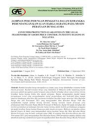 Akta dan punca kuasa berkaitan barang kawalan termaktub dalam Pdf Jaminan Perlindungan Pengguna Dalam Kerangka Perundangan Kawalan Harga Barang Pada Musim Perayaan Di Malaysia Consumer Protection Guarantees In The Legal Framework Of Goods Price Control In Festive Seasons In Malaysia