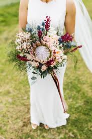 Native Australian Bouquet By Scentiment Flowers Photo By Keeper Creative Bride Bouquet King Protea Gorgeous Wedding Bouquet White Wedding Bouquets Wedding