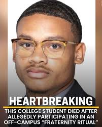 Young Louisiana man Caleb Wilson, 20, was allegedly participating in an  Omega Psi Phi fraternity ritual where pledges stand in a line when he  collapsed: https://shorturl.at/G98Y0